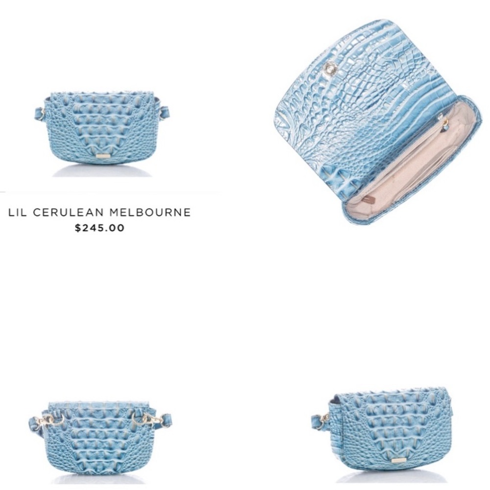 Brahmin LIL CERULEAN MELBOURNE Convertible Bag NWT. PRICE IS FIRM - Picture 5 of 8